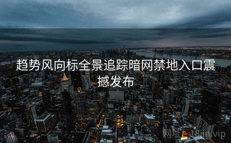 趋势风向标全景追踪暗网禁地入口震撼发布  第2张