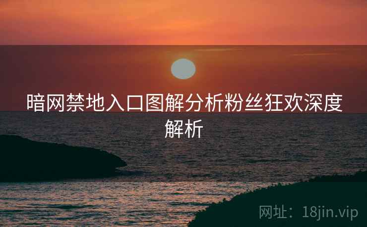 暗网禁地入口图解分析粉丝狂欢深度解析