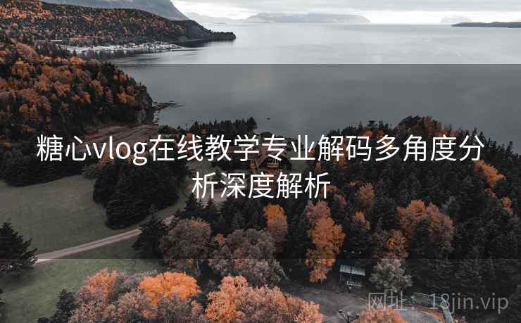 糖心vlog在线教学专业解码多角度分析深度解析