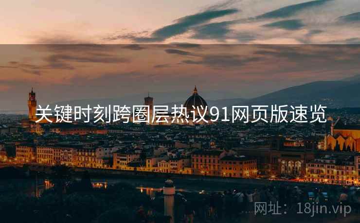 关键时刻跨圈层热议91网页版速览