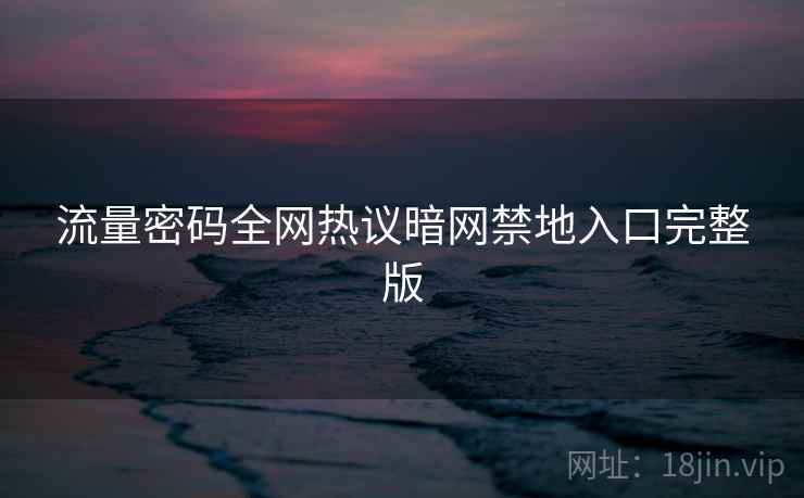 流量密码全网热议暗网禁地入口完整版  第2张