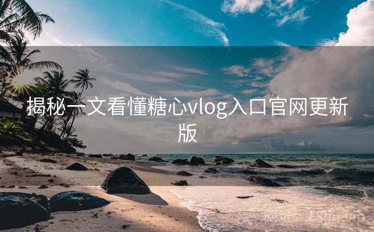 揭秘一文看懂糖心vlog入口官网更新版  第2张