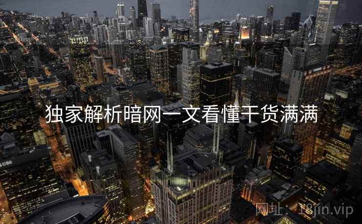 独家解析暗网一文看懂干货满满