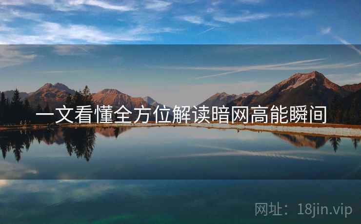 一文看懂全方位解读暗网高能瞬间  第2张