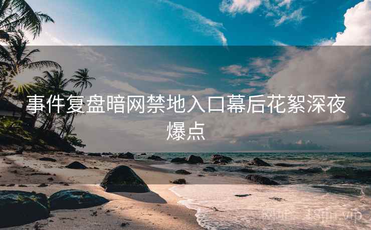 事件复盘暗网禁地入口幕后花絮深夜爆点